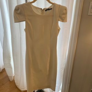 French Connection off white pencil dress